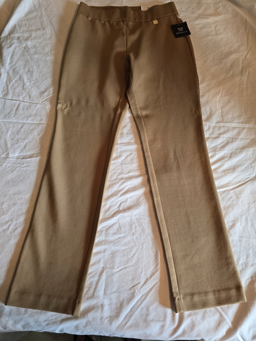 Basler Girls' Tan Stretch Knit Pants